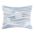 thumbnail image 1 of Greenland Home Coastal Paradise Jacquard Woven Decorative Pillow Sham, Dover Tidal Blue, Standard, 1 of 7