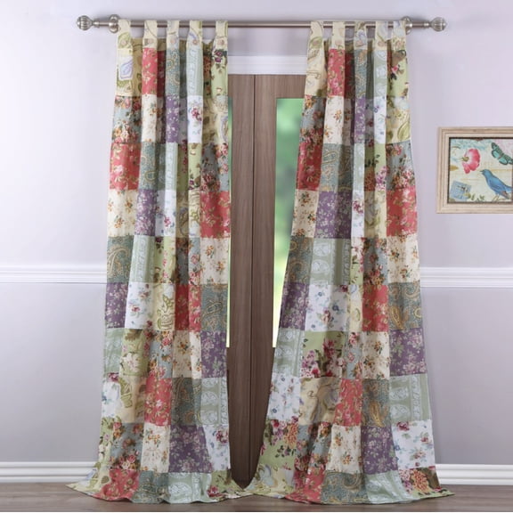 Greenland Home Fashion Blooming Prairie Window Panel Pair - Multi 42x84"