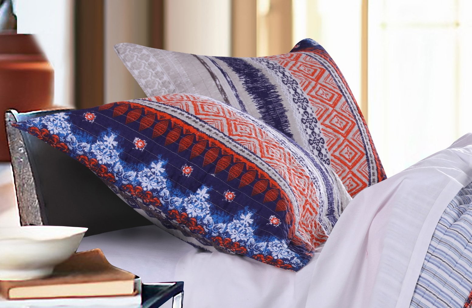 Urban Boho Multicolor Cotton Standard Sham