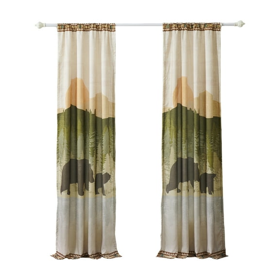 Greenland Home Fashions By The Lake Light Filtering Curtain Panels, Set of 2, 84-in. L