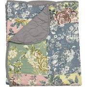 Greenland Home Fashions Emma Traditional Patchwork Print Throw Blanket