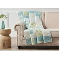 thumbnail image 1 of Greenland Home Fashions Evangeline Luxurious Ultra Soft Cotton Throw Blanket Mist 50" x 60", 1 of 6