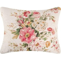 Greenland Home Fashions Grace Traditional Farmhouse Floral Pillow Sham, Standard Size