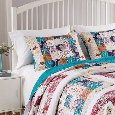 Greenland Home Fashions Harmony Quilted Pillow Sham, Standard