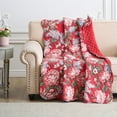 thumbnail image 1 of Greenland Home Fashions Millie Traditional Floral Print Cotton Throw Blanket, Throw, 1 of 8