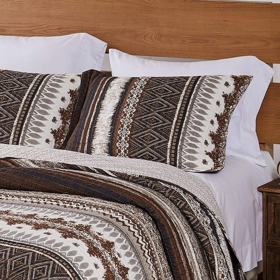 Greenland Home Southwest Quilted Pillow Sham, King, 20x36-inch