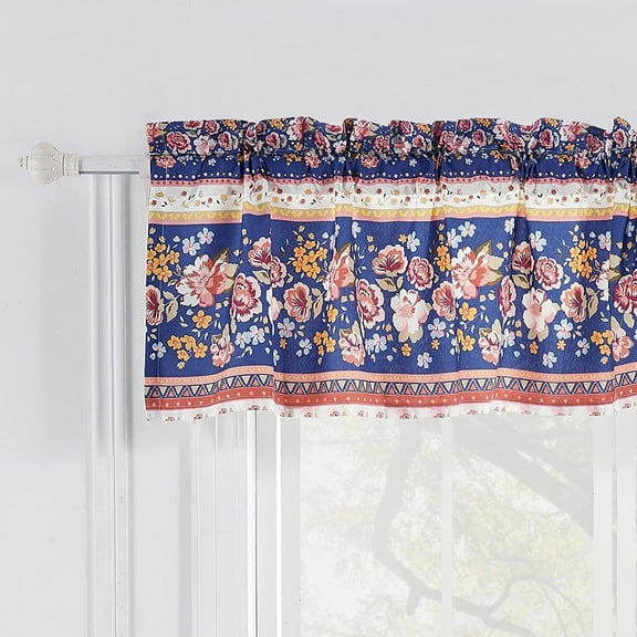 Greenland Home Fashions Traditional, Country, Cottage Rod Pocket Light Filtering Valances, 84" x 16"