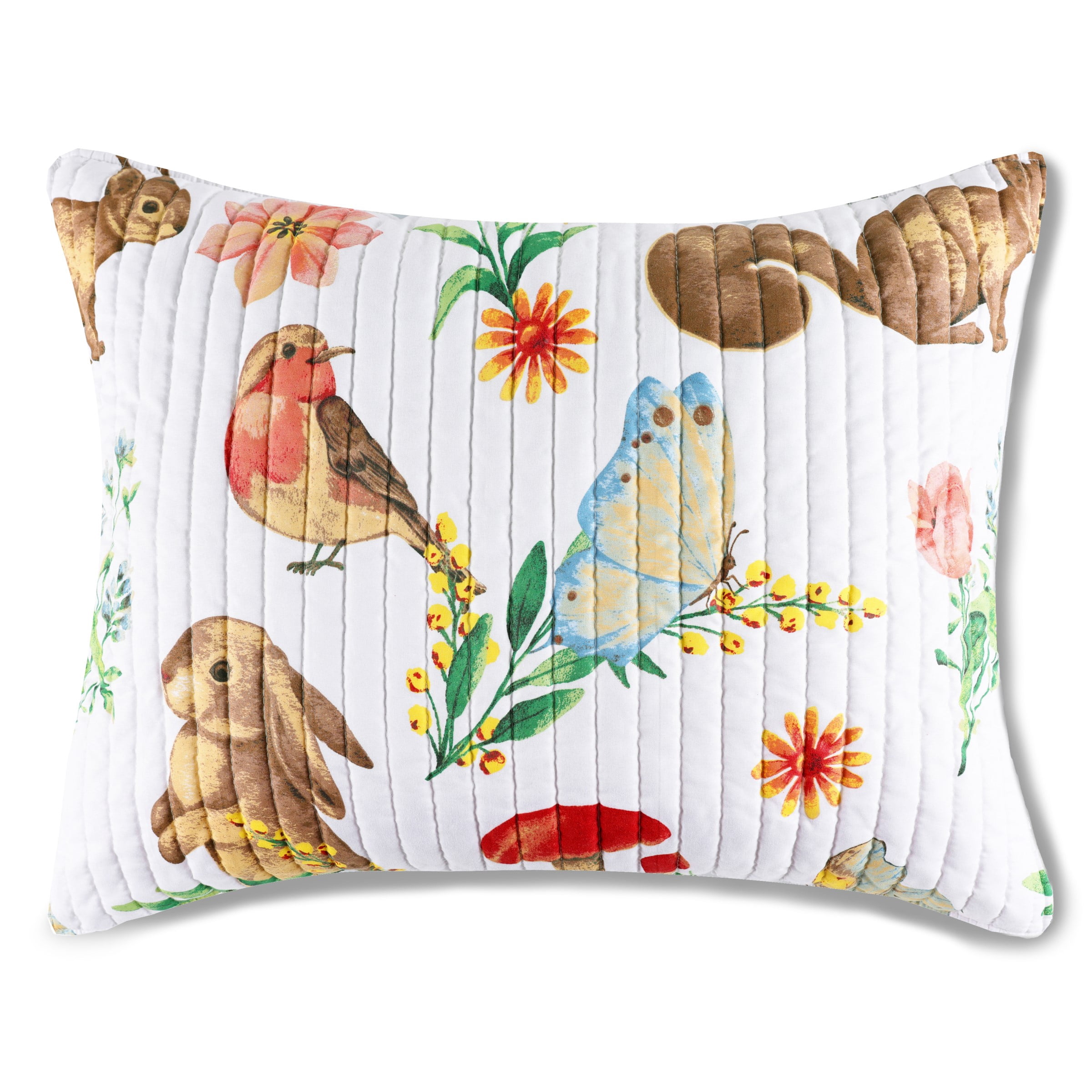 Greenland Home Fashions Willow Spring Garden Pillow Sham, Teen-Adult, Standard