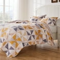 thumbnail image 1 of Greenland Home Pinwheel & Posey Finely Stitched Traditional Quilt Set, 2-Piece Twin/Twin XL, 1 of 6