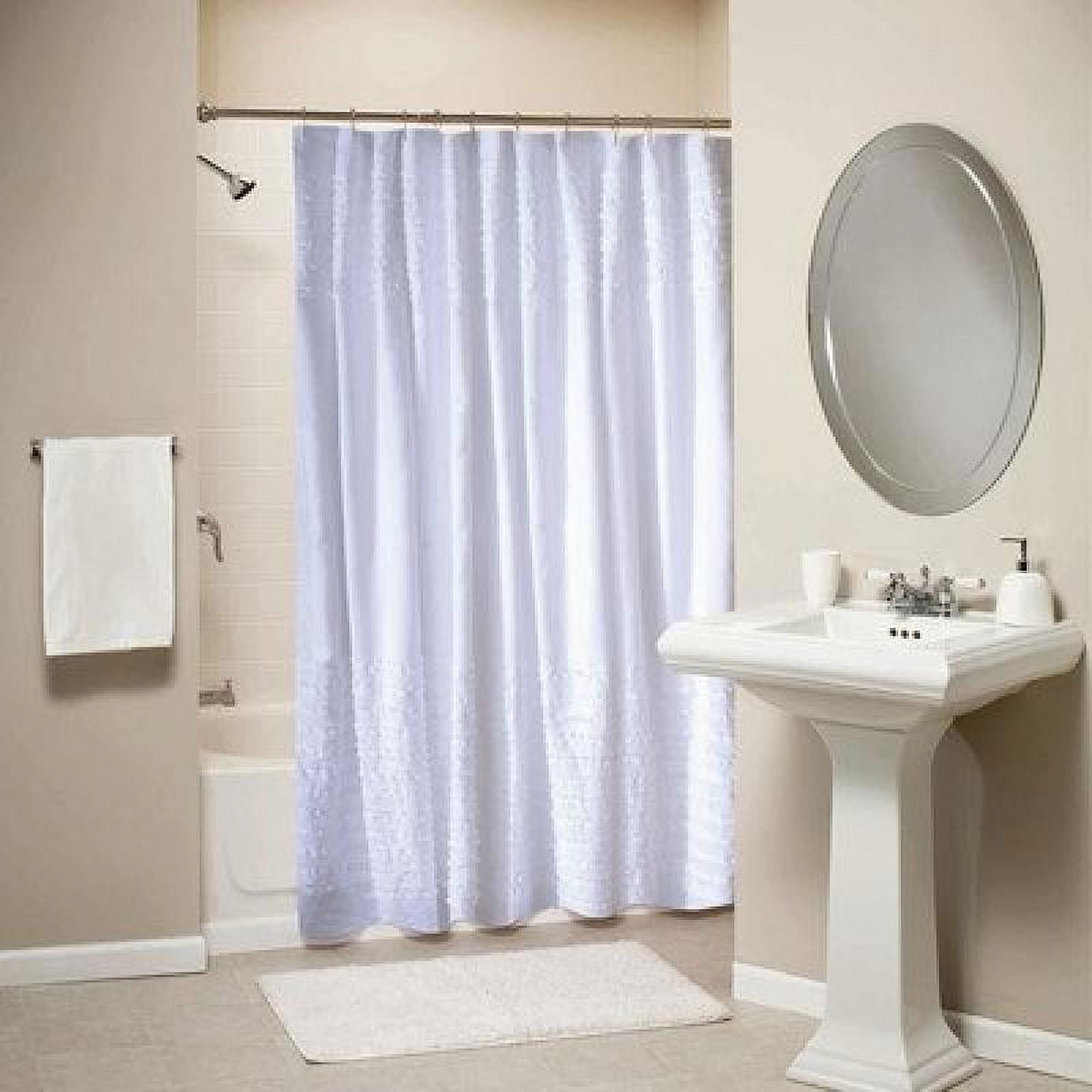 Greenland Home Ruffle Shower Curtain, White - Walmart.com