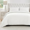 thumbnail image 1 of Greenland Home Textured Fashion Finely Stitched Bedding Set, Vineyard White, 3-Piece Full/Queen, 1 of 7
