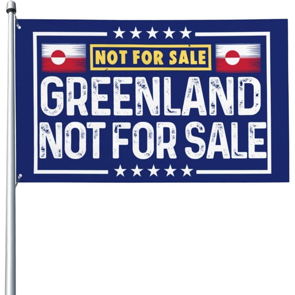 Greenland Is Not For Sale Flag Sign 3x5 I Love Greenland Is Not For Sale Flag Banner Tapestry For Room Yard Sign Decor No Flagpole