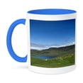thumbnail image 1 of 3dRose, Greenland, Itilleq. Sheep farms of Itilleq - GR01 DNY0031 - David Noyes, 15oz Two-Tone Blue Mug, 1 of 7
