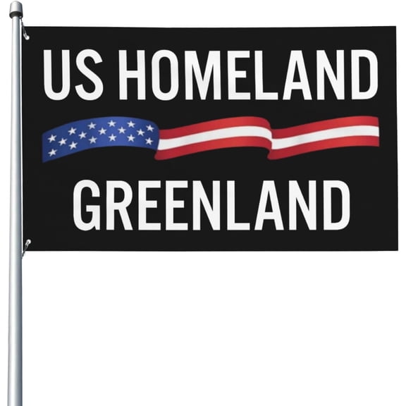 Greenland Us Homeland Flag 3x5 For Outside Indoor Yard Room Poster Decor