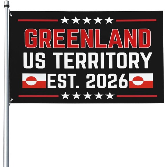 Greenland Us Territory Est. 2026 Flag 3x5 Ft Garden Banner Single Sided