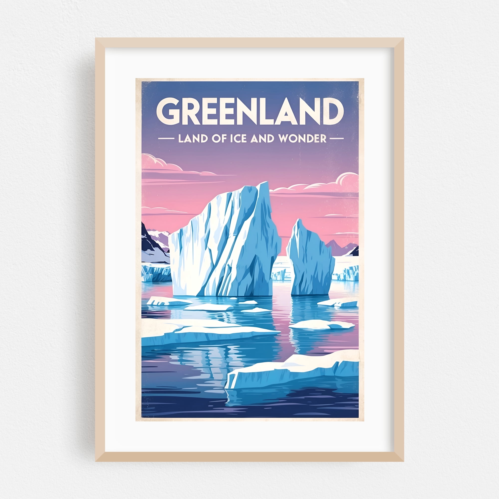 Greenland Vintage Travel Poster Land Of Icebergs And Wonders greenland-vintage-travel-poster-land-of-icebergs-and-wonders