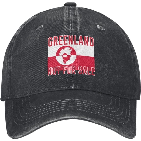 Greenland is Not for Sale Hat I Love Greenland is Not for Sale Cap for Men Wemen Black