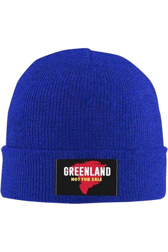 Greenland is Not for Sale Knit Hat I Love Greenland is Not for Sale Warm Winter Hat Skull Cap for Men Women Black
