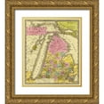 thumbnail image 1 of Greenleaf 26x30 Gold Ornate Wood Framed with Double Matting Museum Art Print Titled - Michigan - Greenleaf 1841, 1 of 4