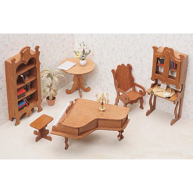 Greenleaf Library Furniture Kit Set 1 Inch Scale