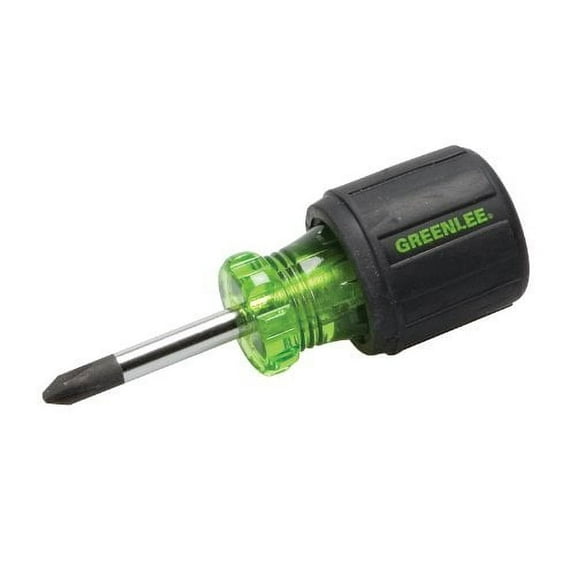 Greenlee 0153-32C Stubby Screwdriver, Phillips Tip, No.2 by 1-1/4-Inch
