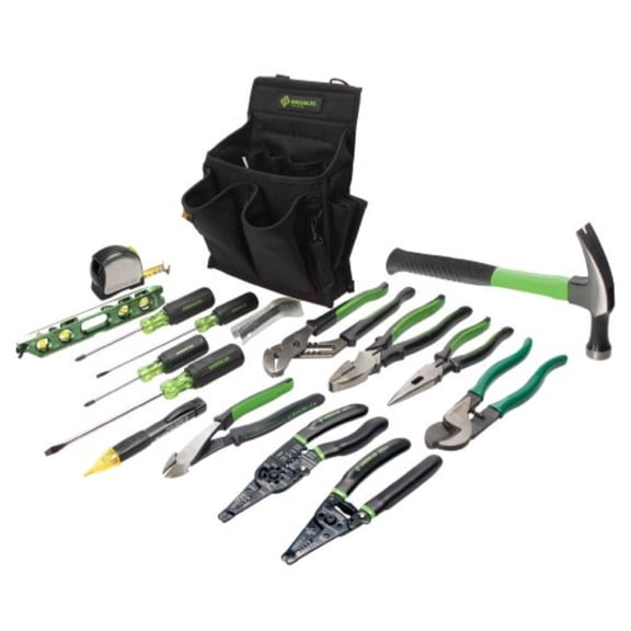 greenlee 0159-12 journeyman's tool kit, standard