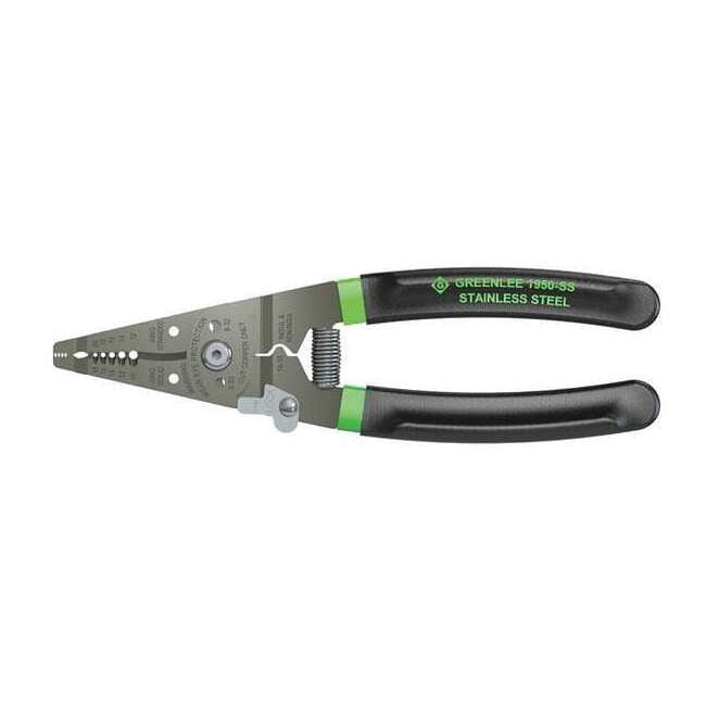 7 1/4 in Wire Stripper Solid: 10 to 18 AWG, Stranded: 12 to 20 AWG 1950-SS