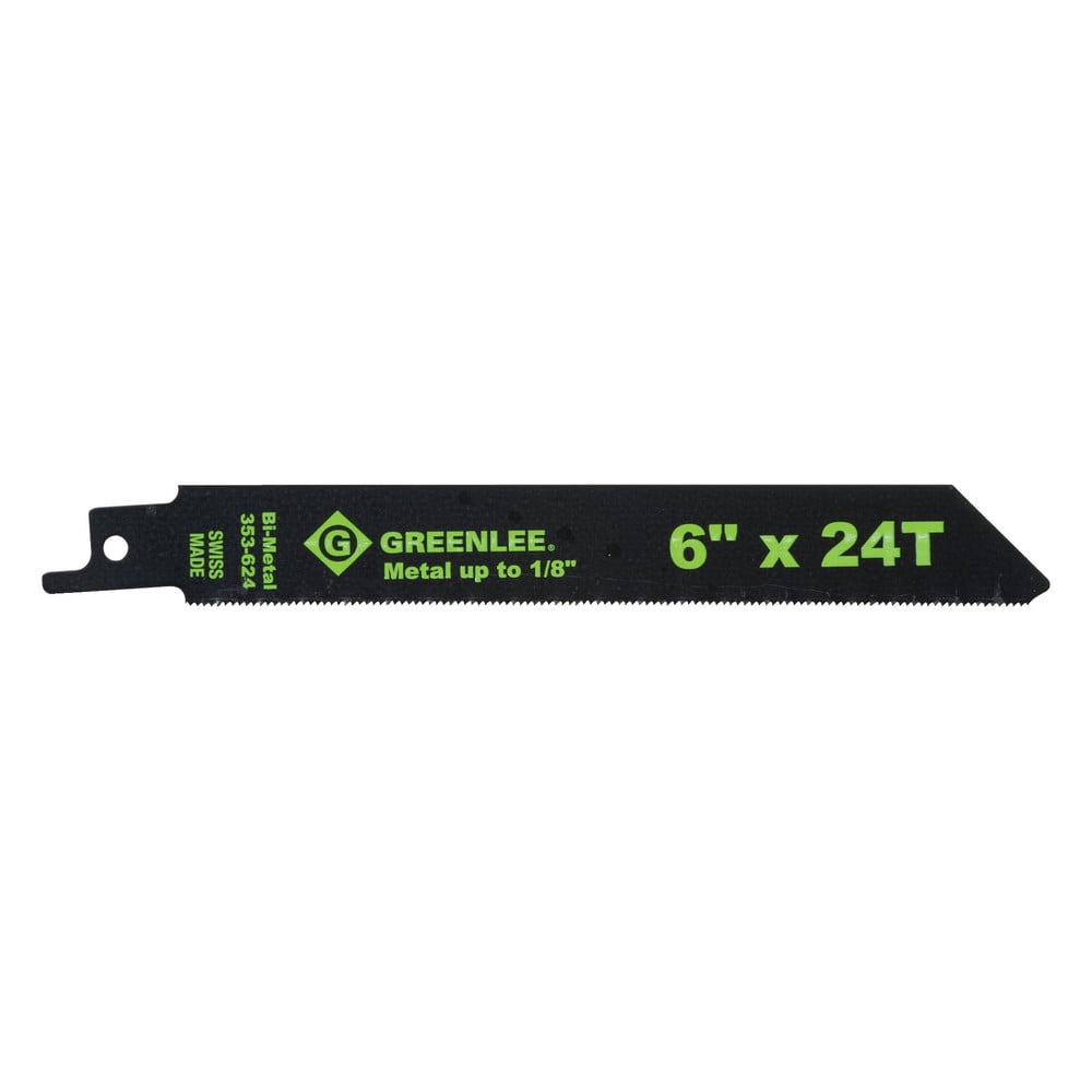 Greenlee 353-624 6 in. 24 TPI Reciprocating Saw Blade (5-Pack)