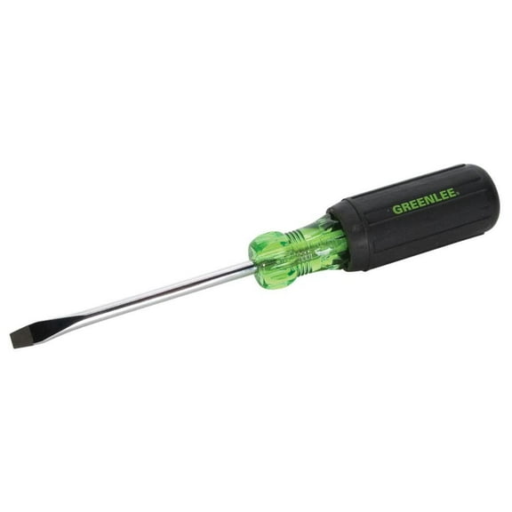 greenlee 0153-21c screwdriver, heavy duty, cabinet tip 3/16" x 4"