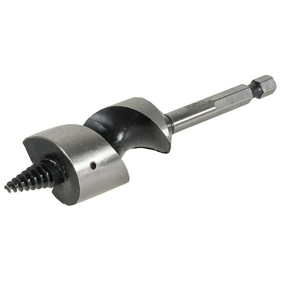 Greenlee 60A-1 Auger Drill Bit, 1 in Dia, 4-1/2 in OAL, 1-Flute, 1/4 in Dia Shank, Hex Shank