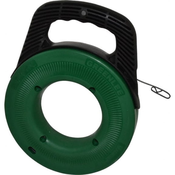 Greenlee 65 Ft. Long x 1/8 Inch Wide, 0.045 Inch Thick, Steel Fish Tape 400 Lb. Pulling Strength, Includes Case