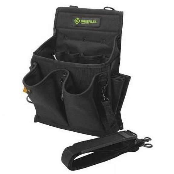Greenlee Tool Caddy, Cordura, Black, 20 Pockets, 10" 0158-15