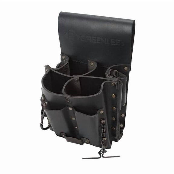 Greenlee Black Leather 8 Pockets, 0258-11 0258-11