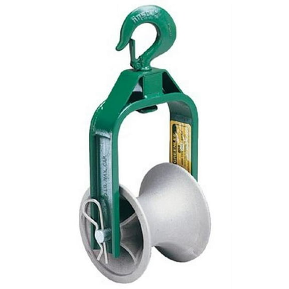 Greenlee Cable Puller Sheave,Hook,6 In 650