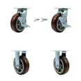 thumbnail image 1 of Greenlee Caster Set – GMX Cart –2 Swivel Brakes Bolt On Swivel Lock 2 Rigid -SCC, 1 of 2