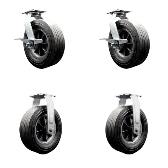 Greenlee Caster Set – MA6065 GMX Cart –2 Swivel with Brakes 2 Rigid - Set 4 -SCC