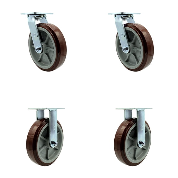 Greenlee Caster Set – MA6065 GMX Material Cart –2 Swivel 2 Rigid - Set of 4 -SCC