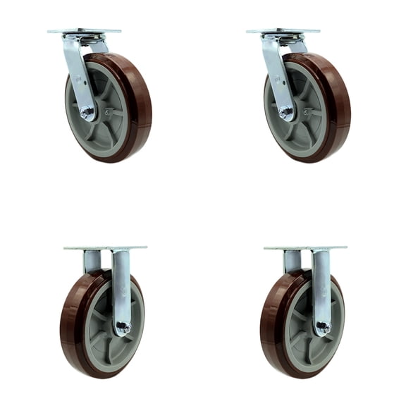 Greenlee Caster Set – MA6065 GMX Material Cart –2 Swivel 2 Rigid - Set of 4 -SCC