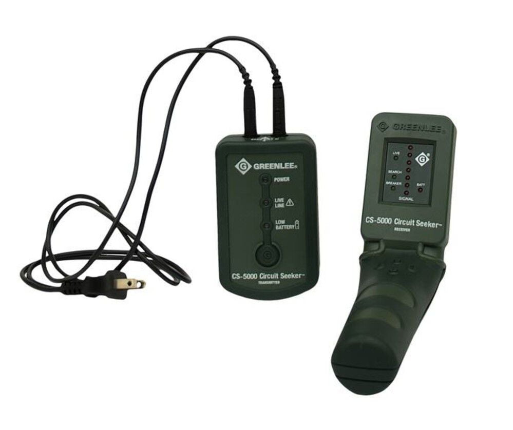Greenlee Circuit Seeker, 600V AC/DC, Case/Leads CS-5000 - Walmart.com