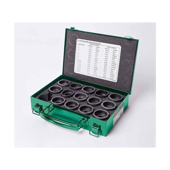 Greenlee Crimping Die Set For Aluminum,For 1XGA6 KD12AL