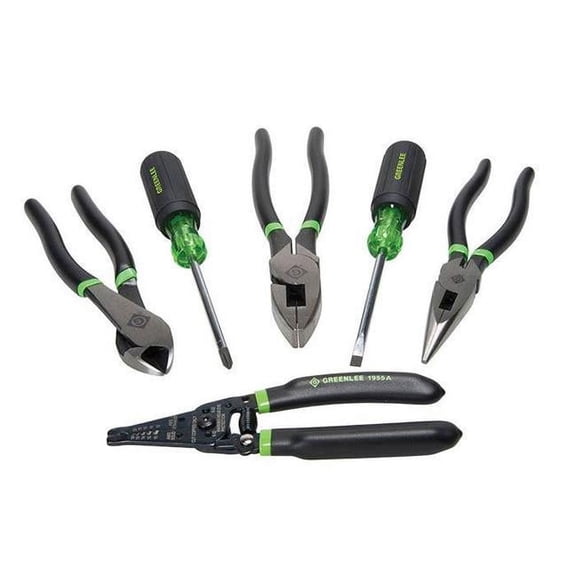 Greenlee General Hand Tool Kit,No. of Pcs. 6 0159-36