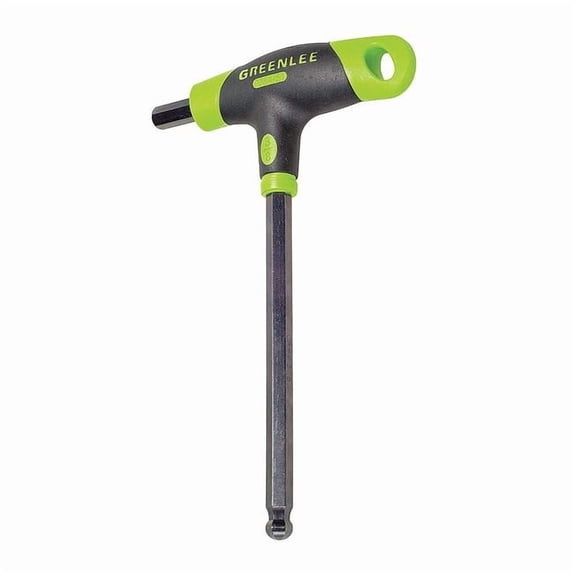 SAE Plain Ball Hex Key Hex Key, 3/8" Tip Size, 5 49/64 in Long, 2 35/64 in Short