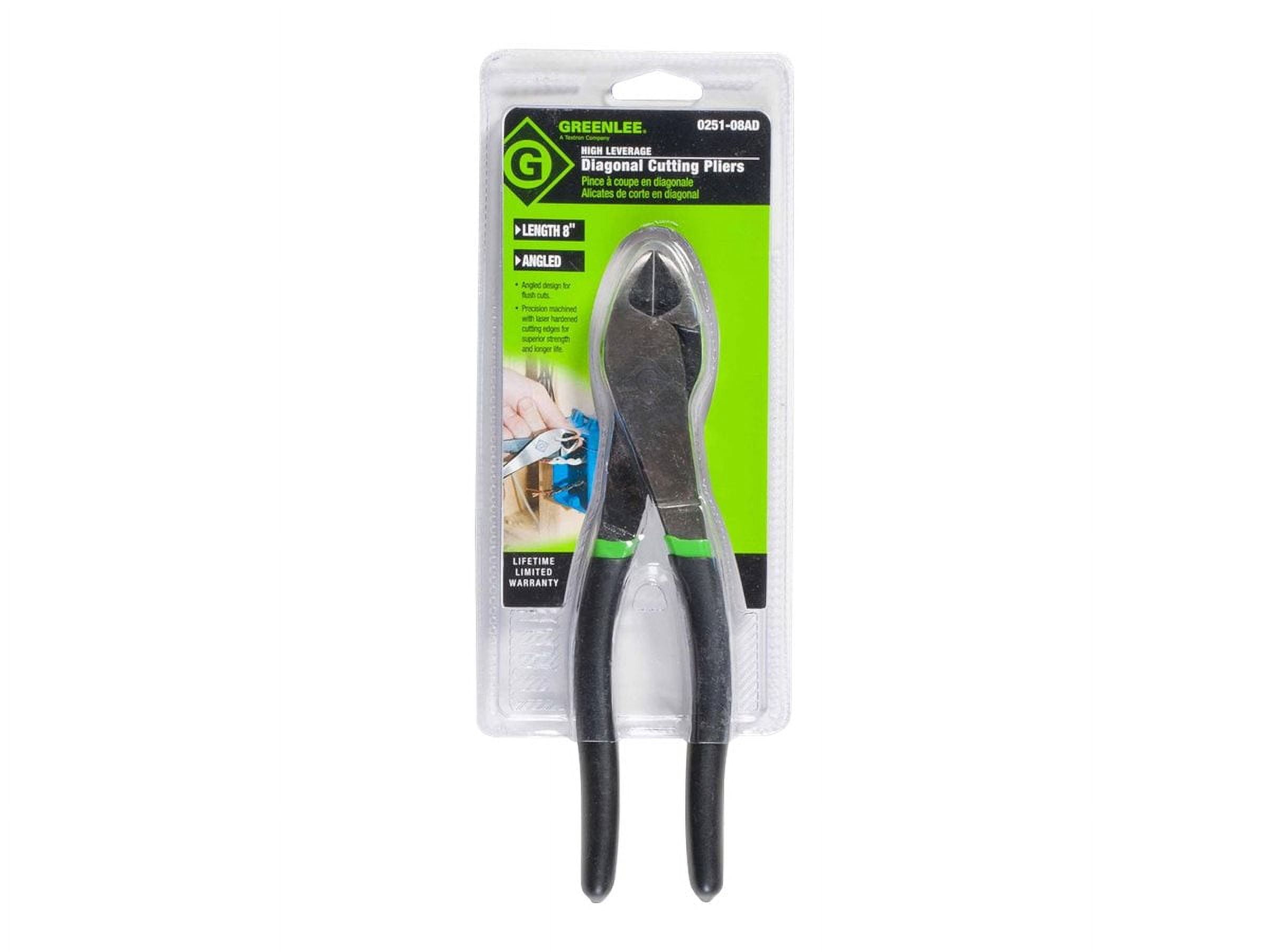8 3/4 in High Leverage Diagonal Cutting Plier Flush Cut Uninsulated 0251-08AD