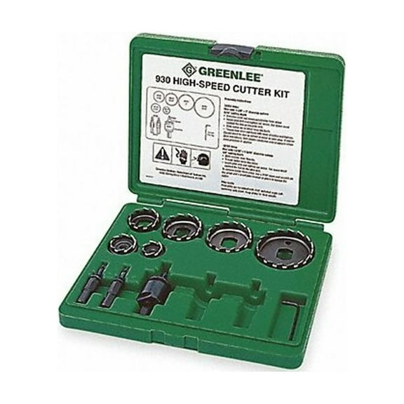 Greenlee Hole Saw Kit,Saw Range 1/2" to 2" 930