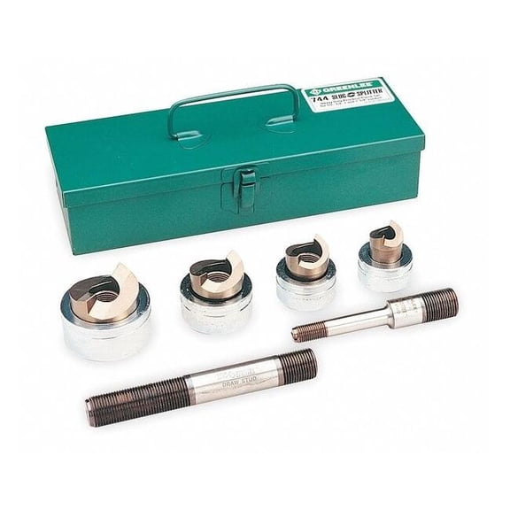 Greenlee 9 Piece Hydraulic Punch Driver Set, 10 ga. 744