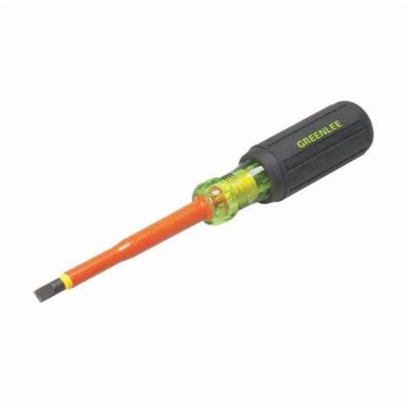 Greenlee Insltd Slotted Screwdriver, 1/4 in 0153-11-INS