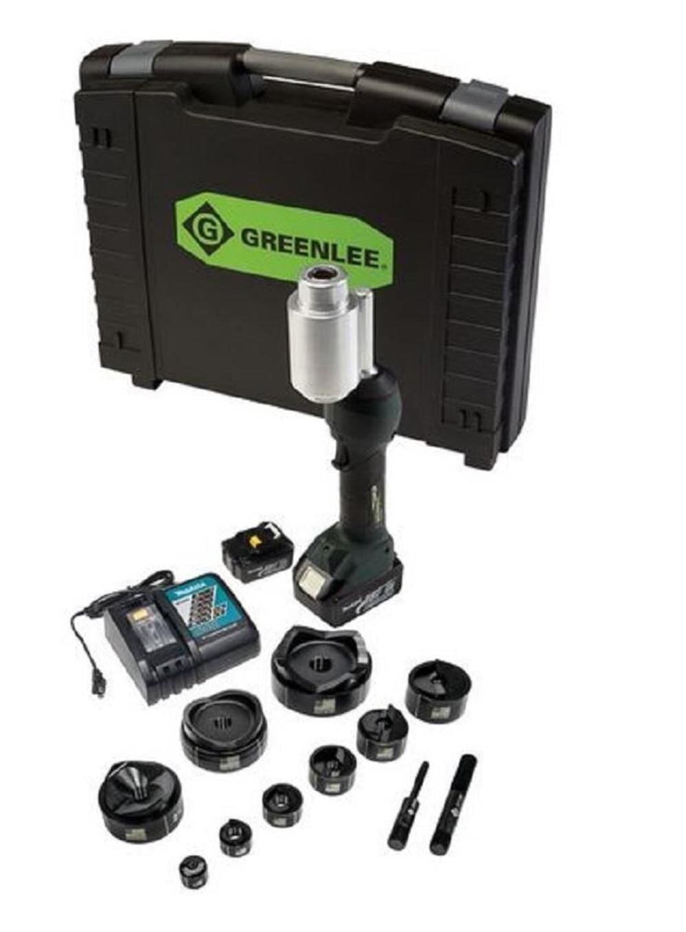 Greenlee Intellipunch 11 Ton Hydraulic Knockout Slug Buster Set 1/2 - 3 In. Plus 4 In. For Mild Steel