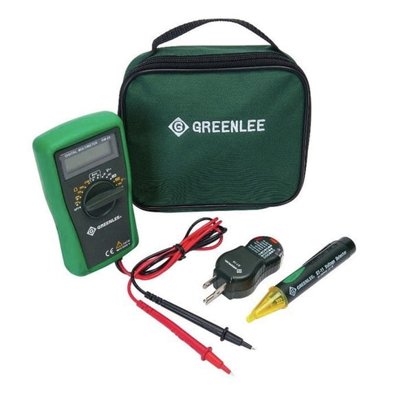 Greenlee Electrical Tester Kit TK-30A - Durable, Digital Display - 3 Piece, Multicolor — Residential Use, Standard Application