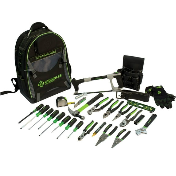 Greenlee Textron 0159-28BKPK 28 Piece Backpack Tool Kit