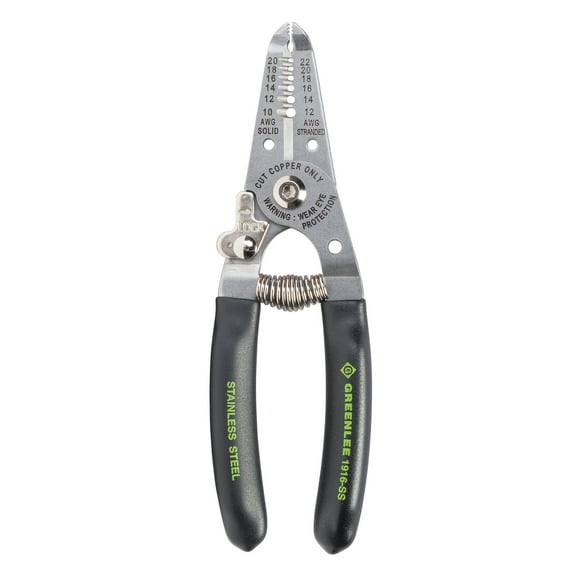 Greenlee Textron 1916-SS 10-20 AWG Stainless Steel Wire Stripper/Cutter